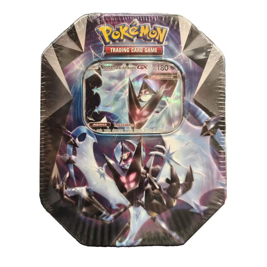 Tin da Collezione Necrozma Ali dell'Aurora-GX ITA (Pellicola Leggermente Danneggiata)