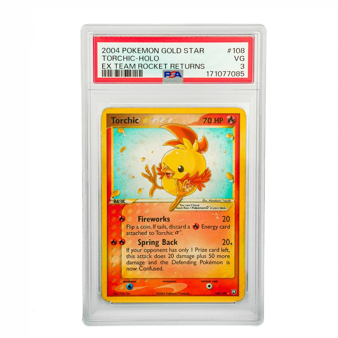 Torchic Gold Star #108 ENG PSA 3