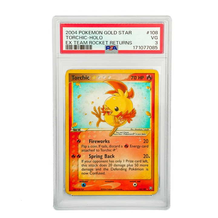Torchic Gold Star #108 ENG PSA 3
