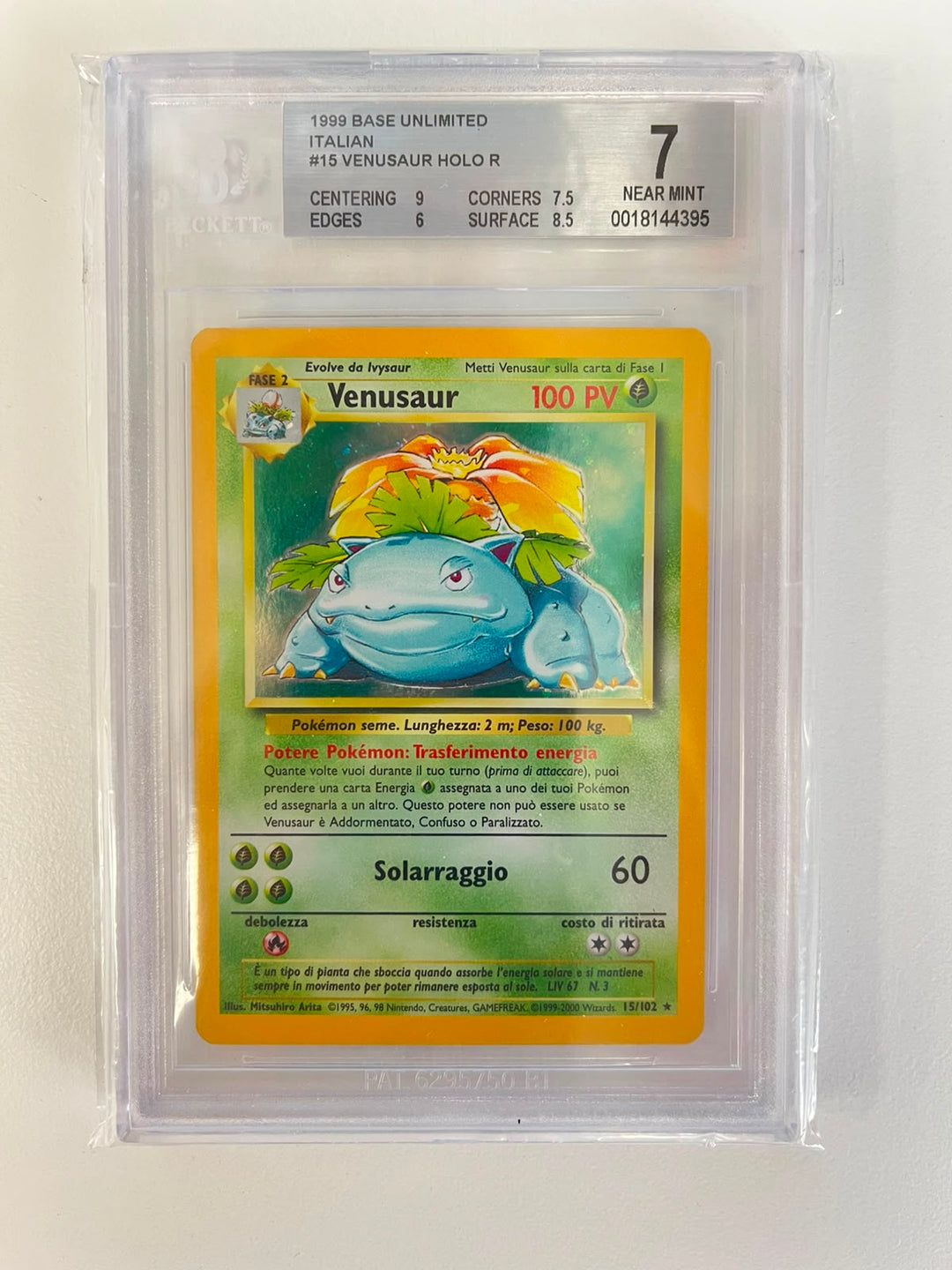 Venusaur Holo Base Set  ITA BGS 7