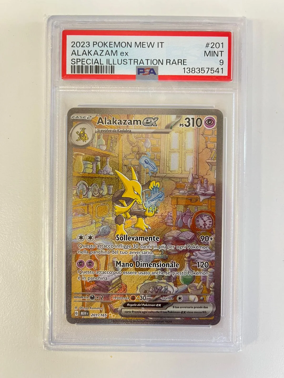 Alakazam ex MEW 201 ITA psa 9