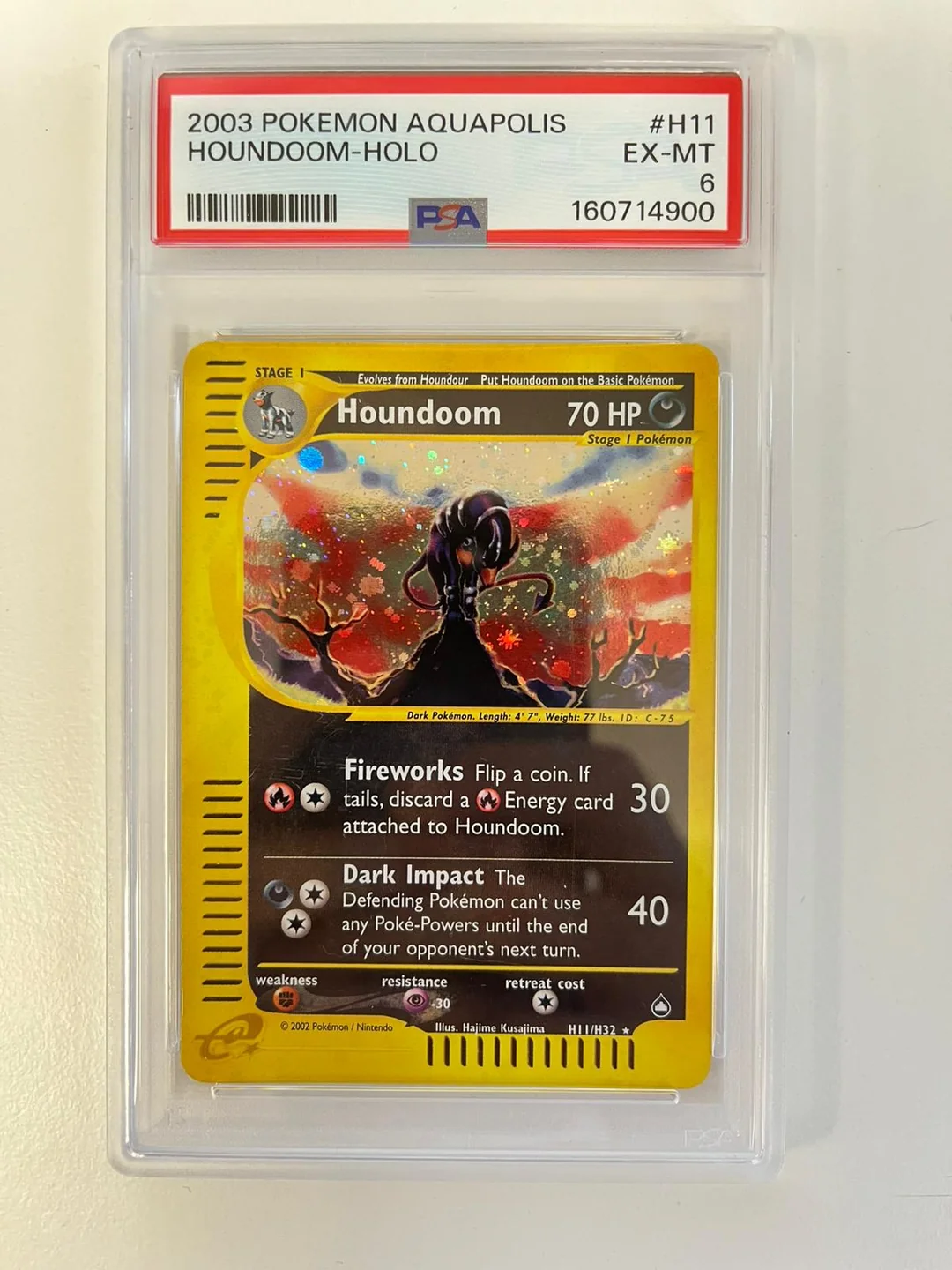 Houndoom AQ H11 ENG PSA 6