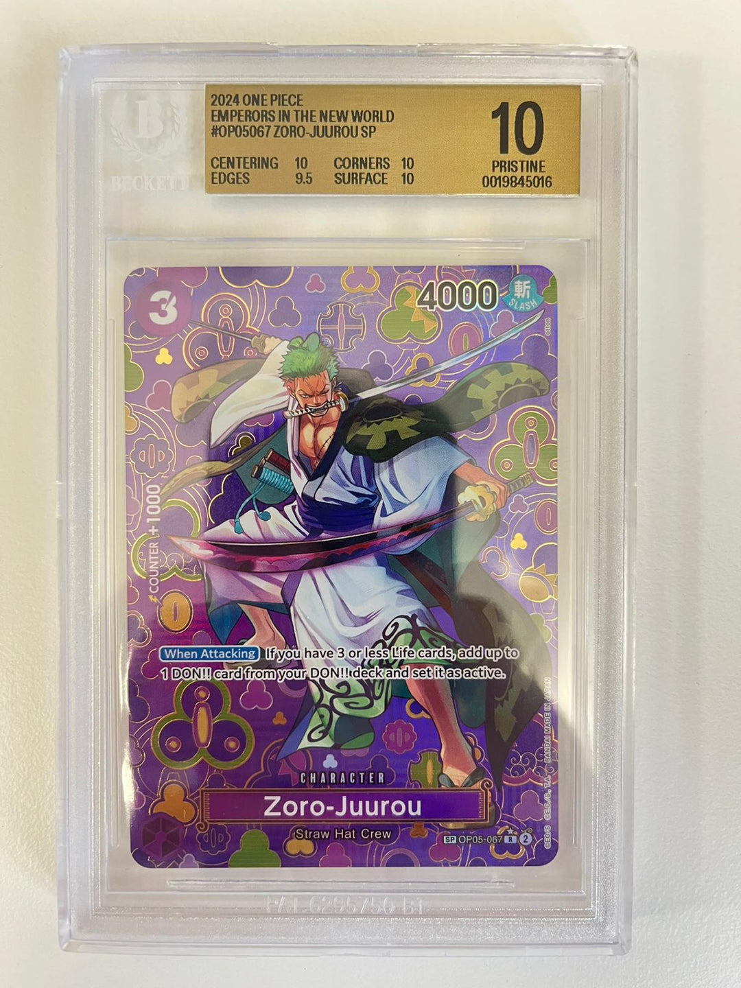 Zoro-Juurou Mosaic Rare OP05-067 ENG BGS 10