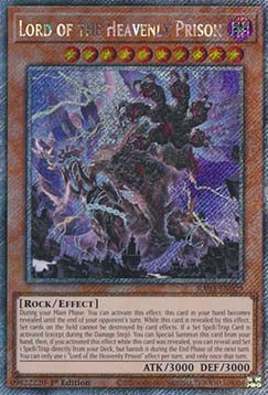 Lord of the Heavenly Prison (V.4 - Platinum Secret Rare)