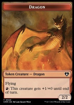 Dragon Token (R 2/2) // Eldrazi Token (C 10/10)