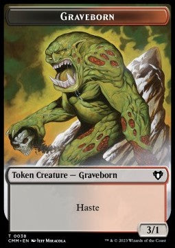 Graveborn Token (BR 3/1) // Elemental Token (R 1/1 Haste)