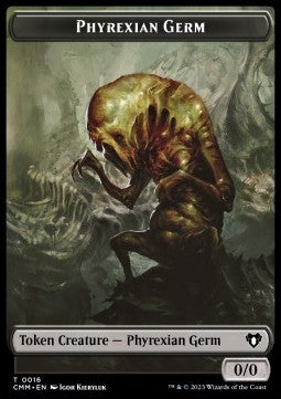 Phyrexian Germ Token (B 0/0) // Treasure Token