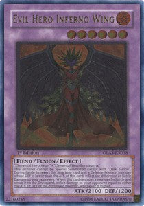 Evil HERO Inferno Wing (V.2 - Ultimate Rare)