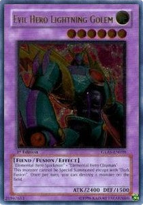 Evil HERO Lightning Golem (V.2 - Ultimate Rare)