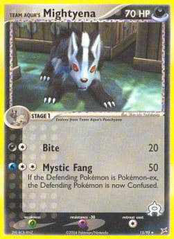 Team Aqua's Mightyena (Bite)