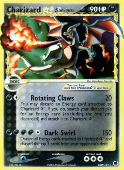 Charizard Gold Star δ Delta Species