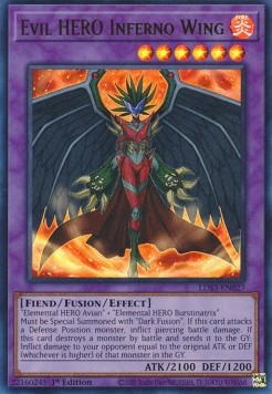 Evil HERO Inferno Wing (V.1 - Ultra Rare)