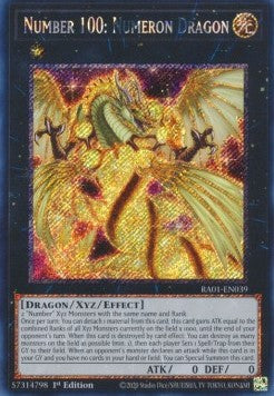 Number 100: Numeron Dragon (V.4 - Platinum Secret Rare)