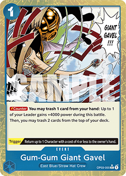 Gum-Gum Giant Gavel (OP03-055) (V.3)