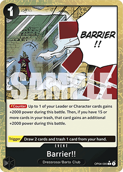 Barrier!! (OP04-095) (V.3)