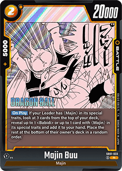 Majin Buu (SB01-033) [Fusion World] (V.1 - Rare)