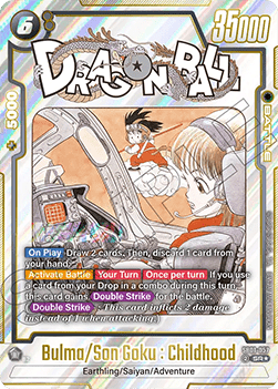 Bulma/Son Goku : Childhood (SB01-057) [Fusion World] (V.2 - Alternate Art)