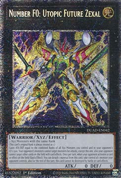 Number F0: Utopic Future Zexal (V.2 - Starlight Rare)