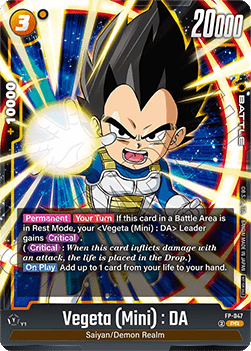 Vegeta (Mini) : DA (FP-047) [Fusion World] (V.1 - Promo)