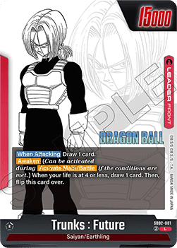 Trunks : Future // Trunks : Future (SB02-001) [Fusion World] (V.1 - Leader)