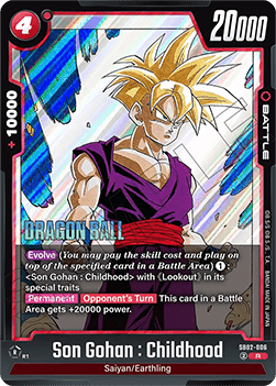 Son Gohan : Childhood (SB02-006) [Fusion World] (V.1 - Rare)
