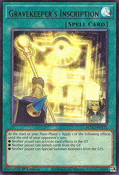 Gravekeeper's Inscription - Battles of Legend: Glorious Gallery (Ultra Rare) [BLGG-121]