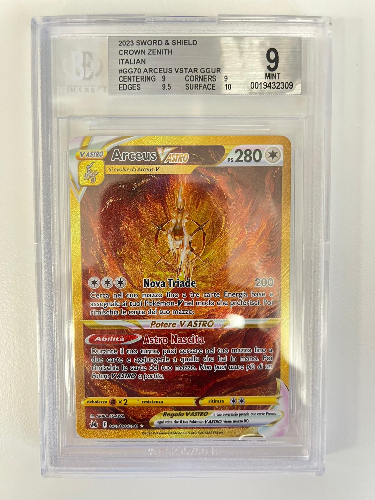 Arceus Vastro Gold Zenit Regale ITA BGS 9