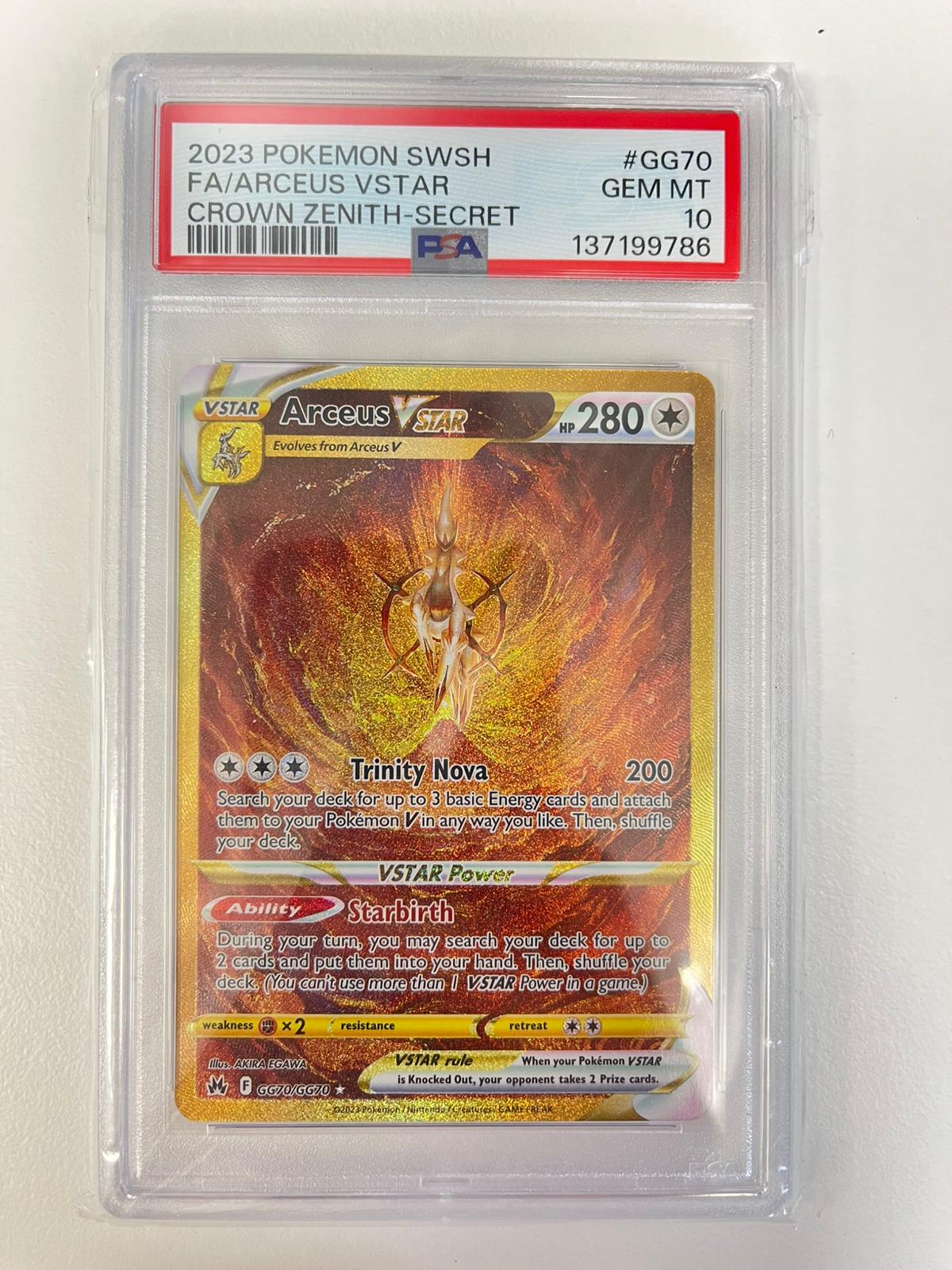 Arceus Vstar Crown Zenith ENG PSA 10