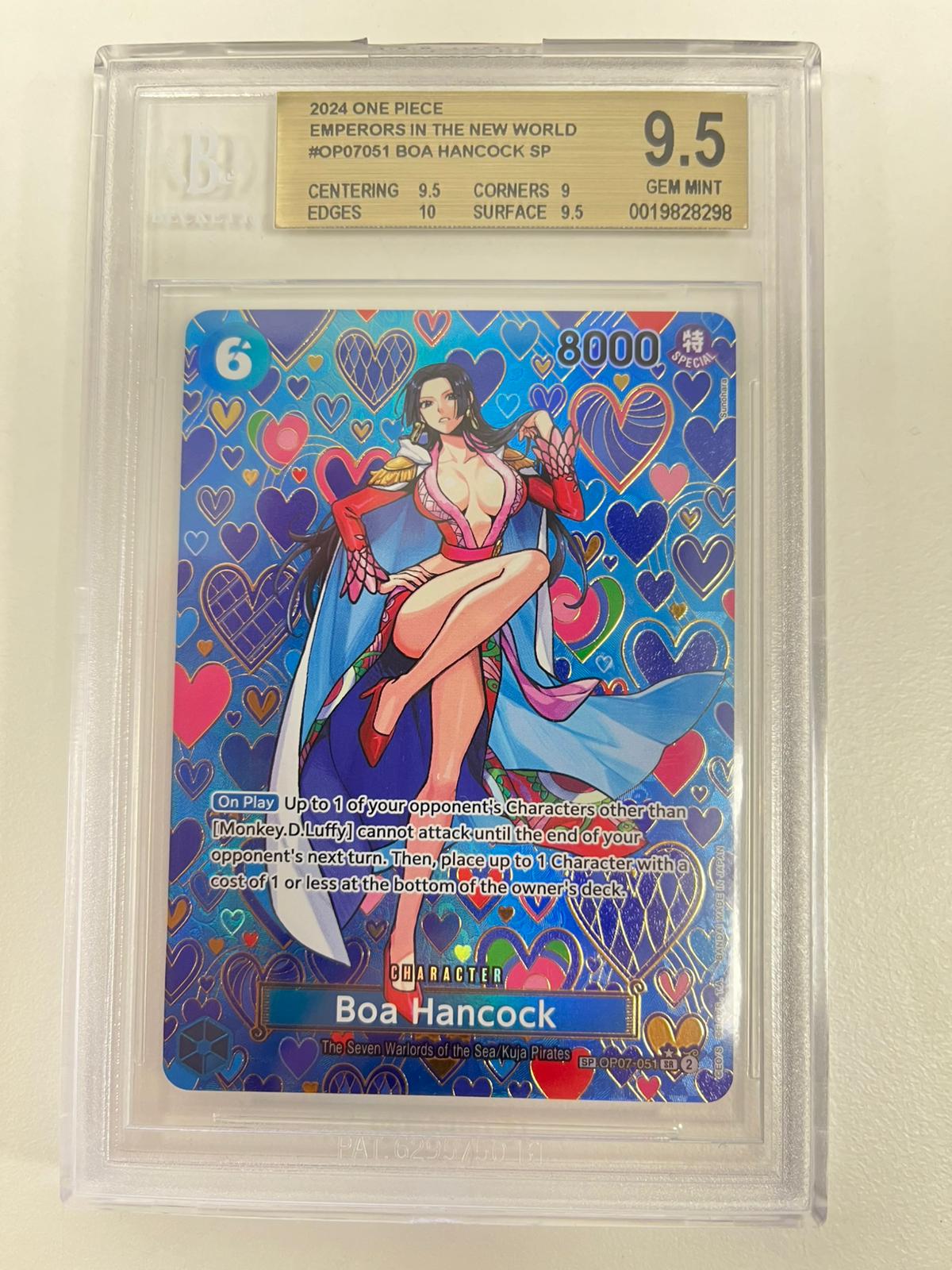 Boa Hancock Mosaic Rare OP07-051 ENG BGS 9.5