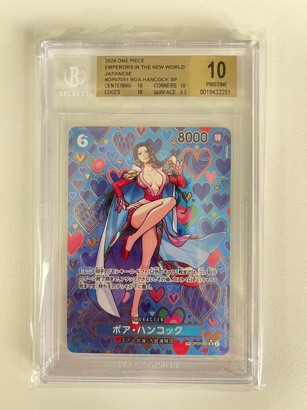 Boa Hancock Mosaic Rare OP07-051 JAP BGS 10