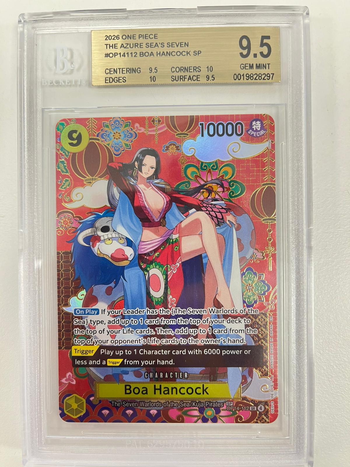 Boa Hancock Mosaic Rare OP14-112 ENG BGS 9.5