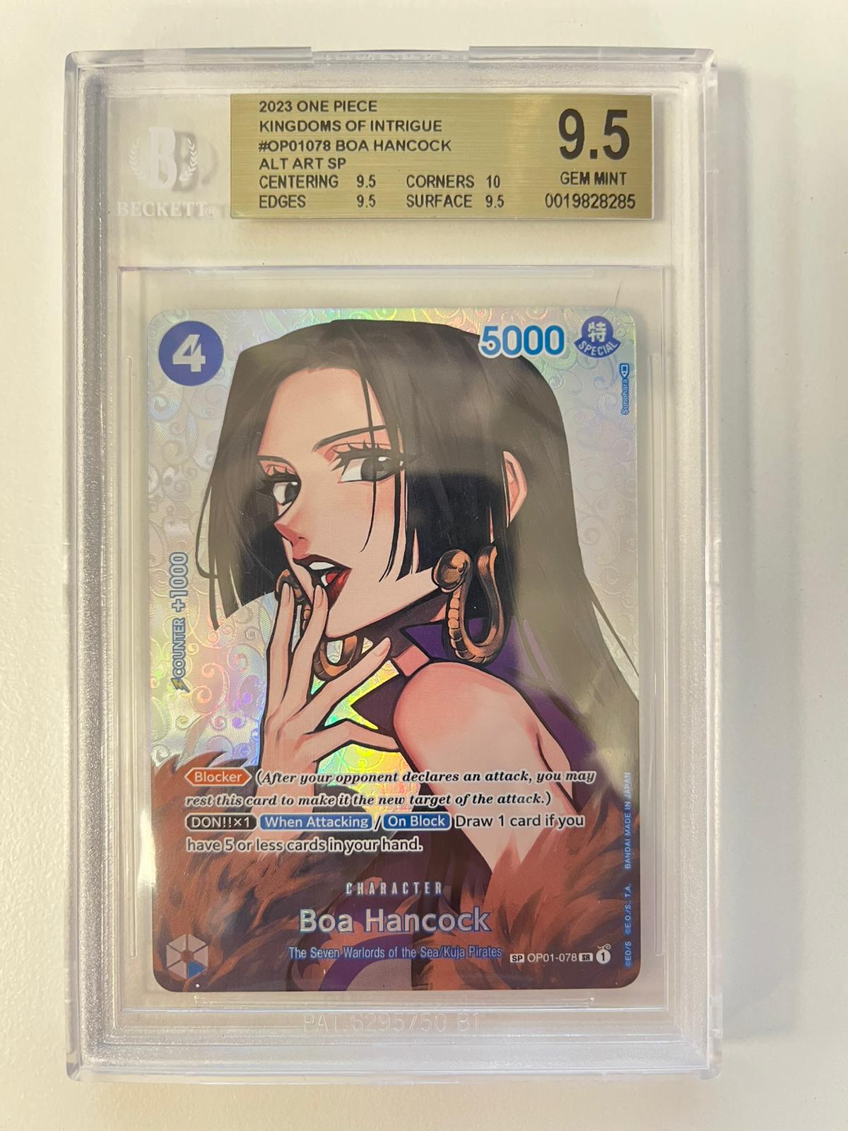 Boa Hancock Special Rare OP01-078 ENG BGS 9.5