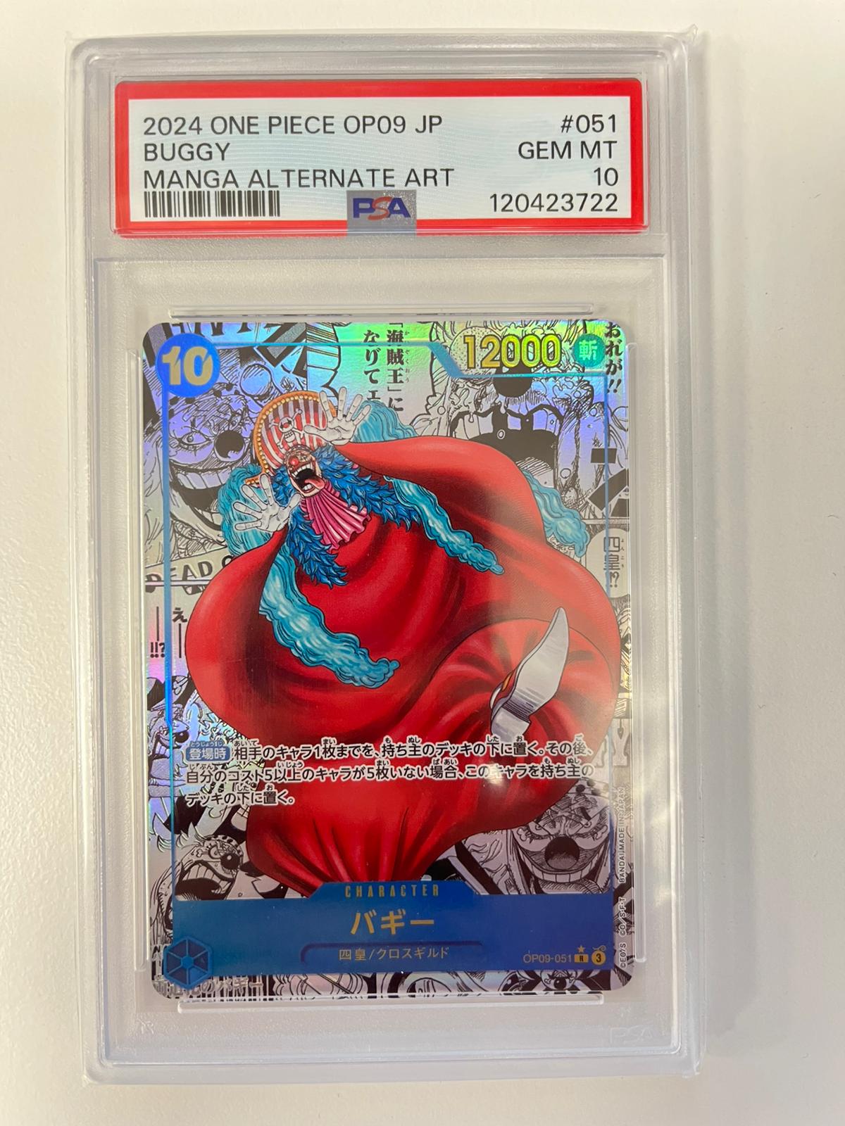 Buggy Manga Rare OP09-051 JAP PSA 10