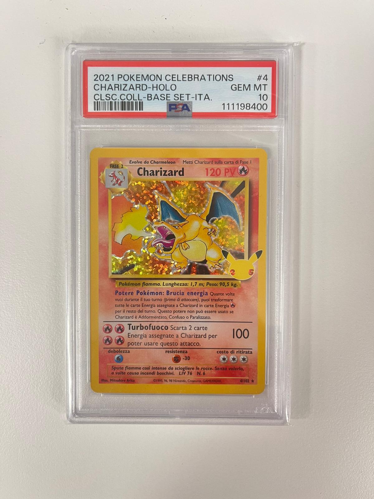Charizard Celebration ITA PSA 10