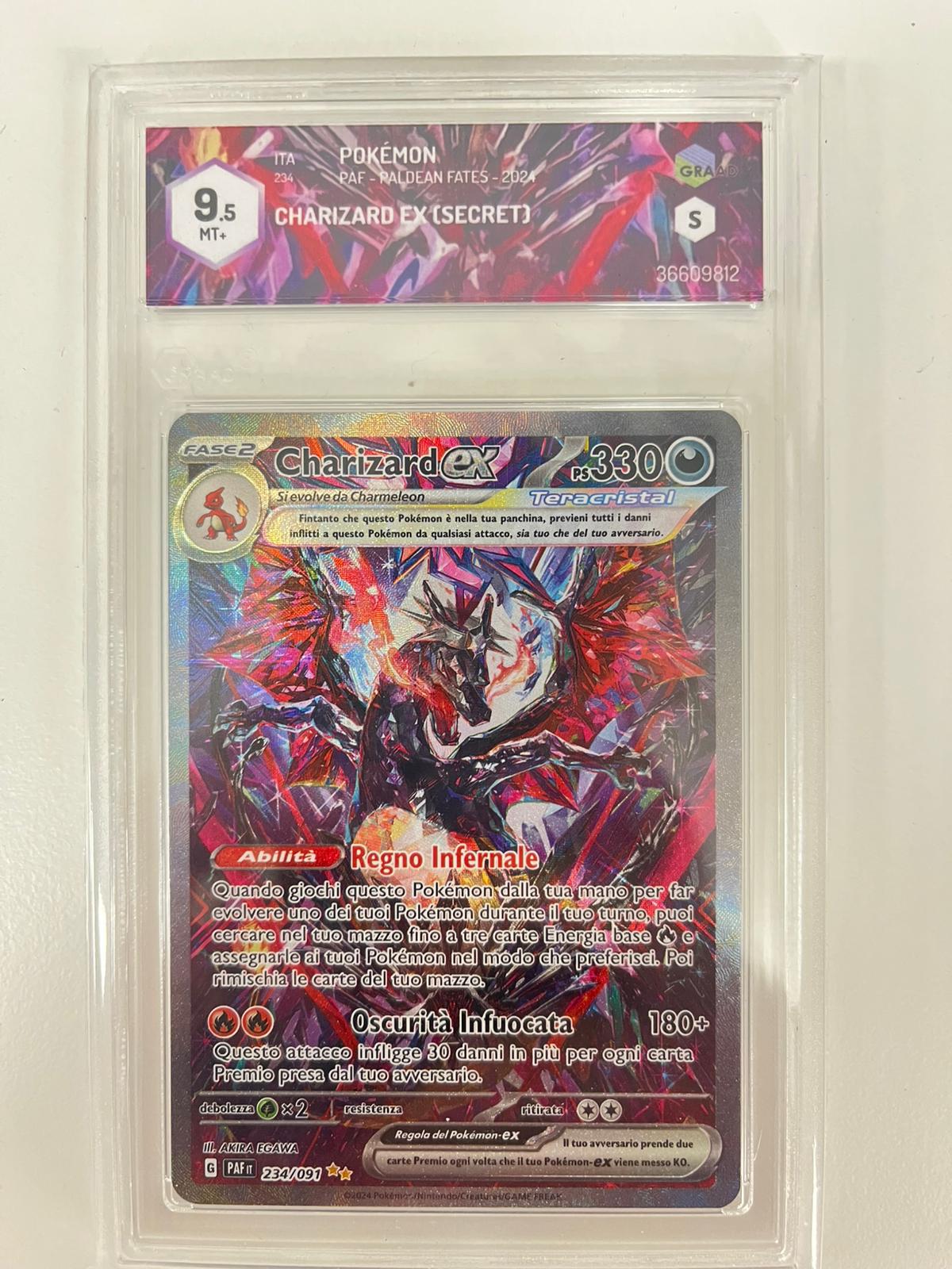 Charizard EX Destino di Paldea ITA GRAAD 9.5