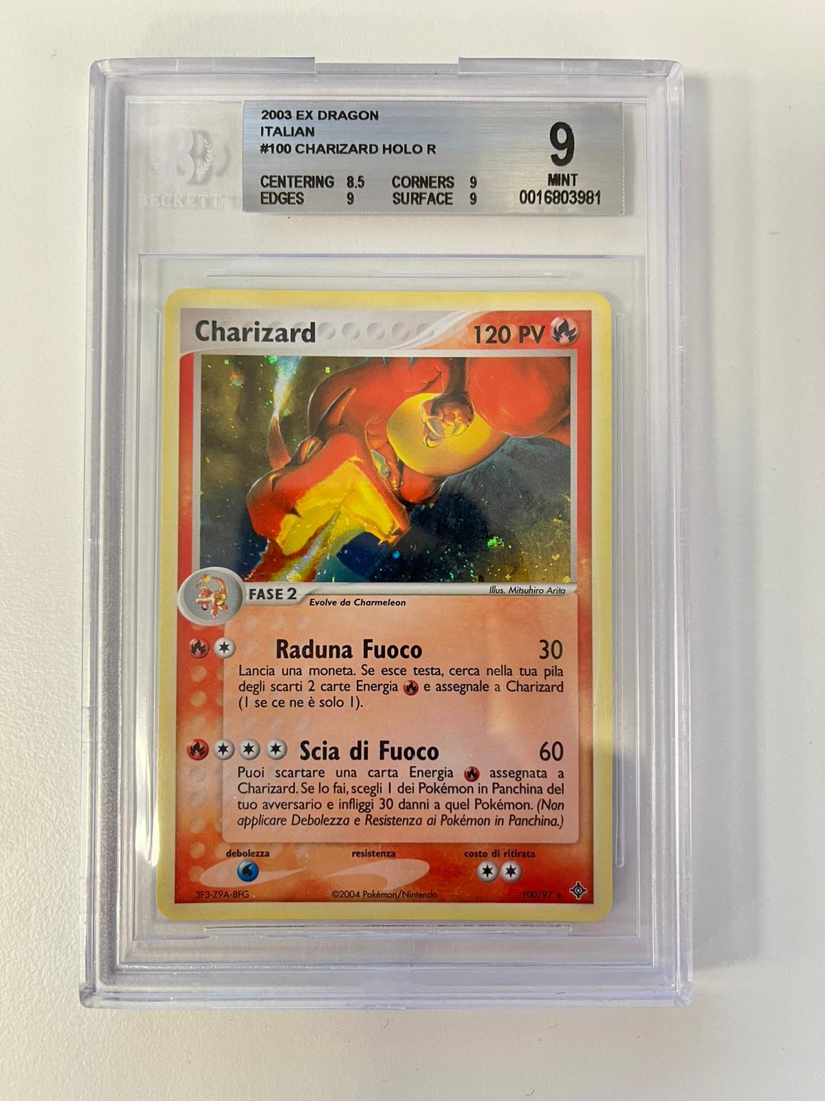 Charizard Ex Dragon ITA BGS 9