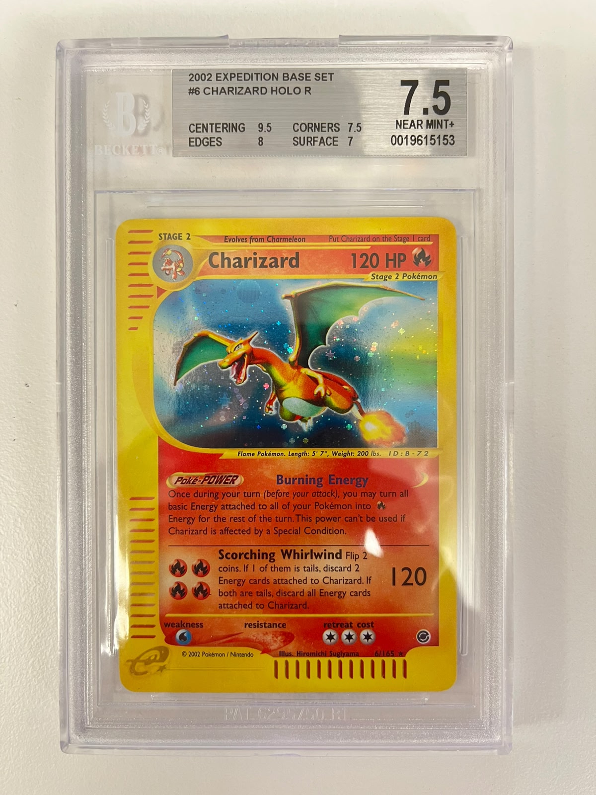 Charizard Holo Expedition Base Set ENG BGS 7.5