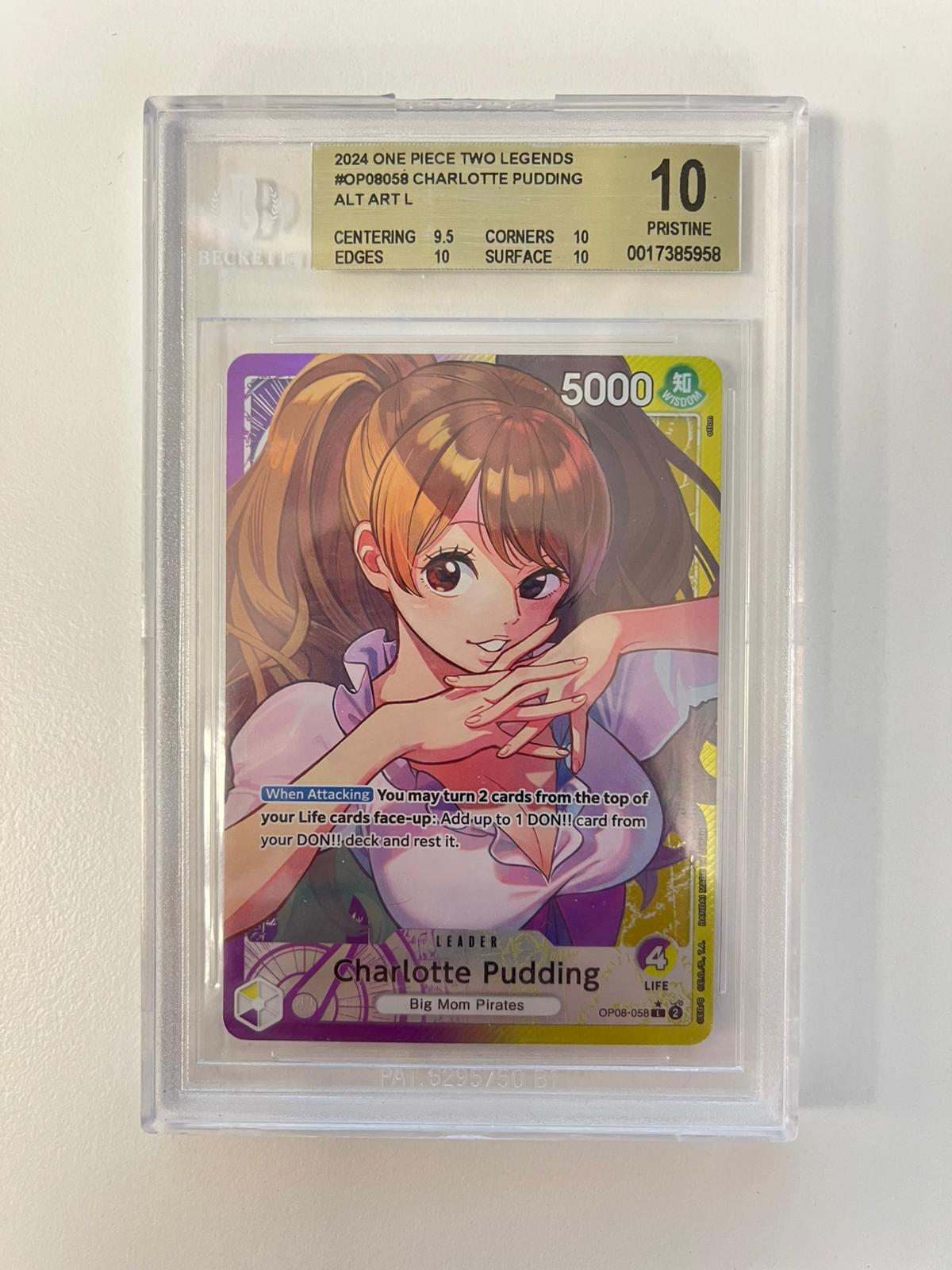 Charlotte Pudding Alt Art OP08-058 ENG BGS 10