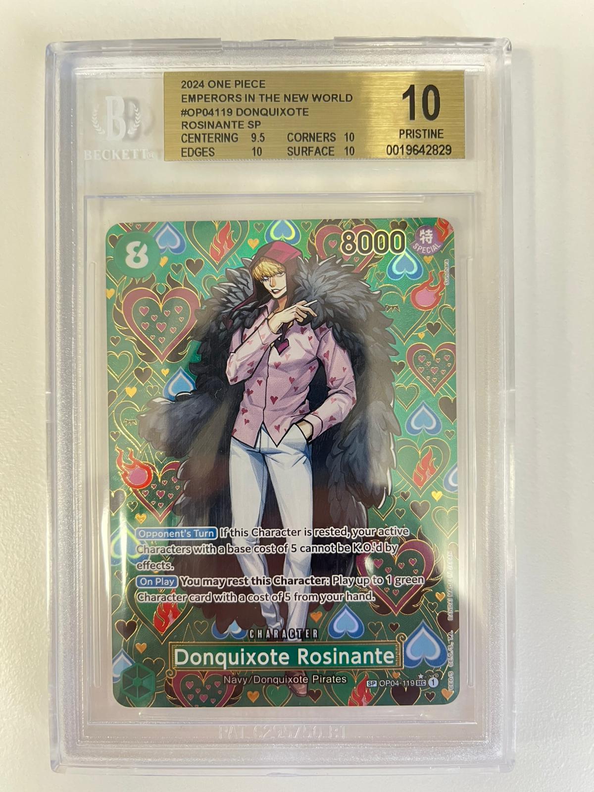 Donquixote Rosinante Mosaic Rare OP04-119 ENG BGS 10