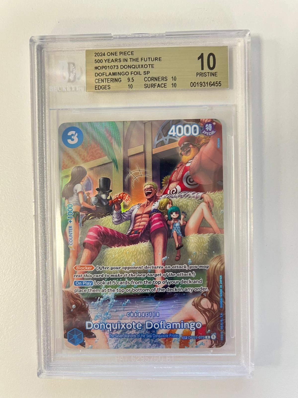Donquixpte Doflamingo Special Rare OP01-073 ENG BGS 10