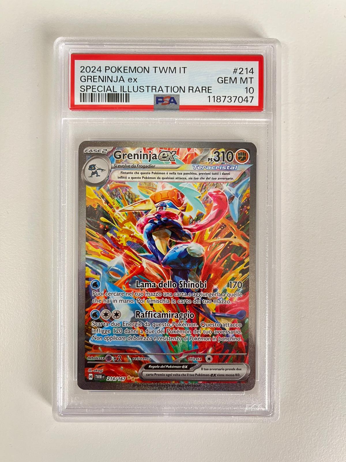 Greninja EX Crepuscolo Mascherato ITA PSA 10