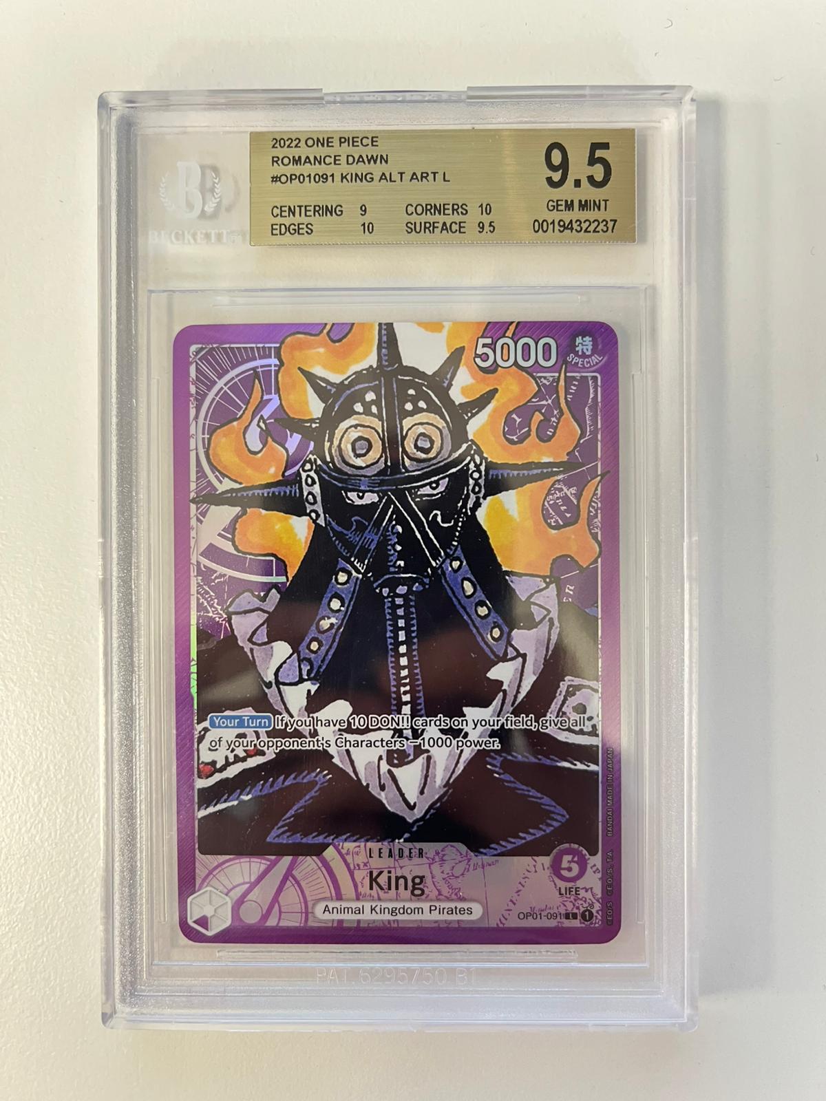 King Alt Art OP01-091 ENG BGS 9.5