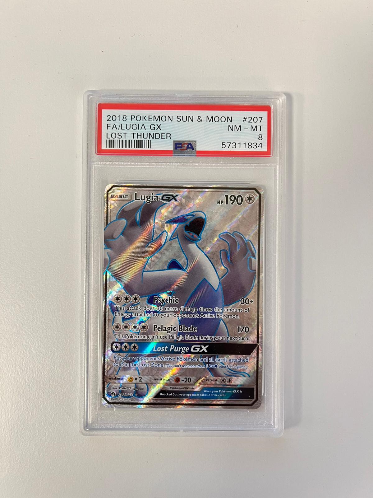 Lugia GX Lost Thunder ENG PSA 8