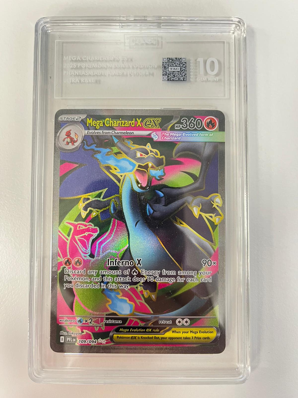 Mega Charizard X Ex PFL 109 ENG TAG 10