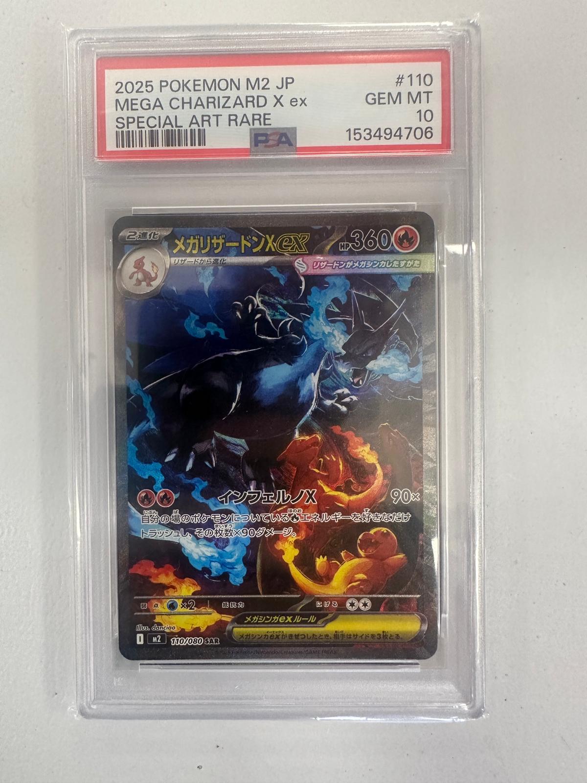 Mega Charizard X Ex m2 JAP PSA 10