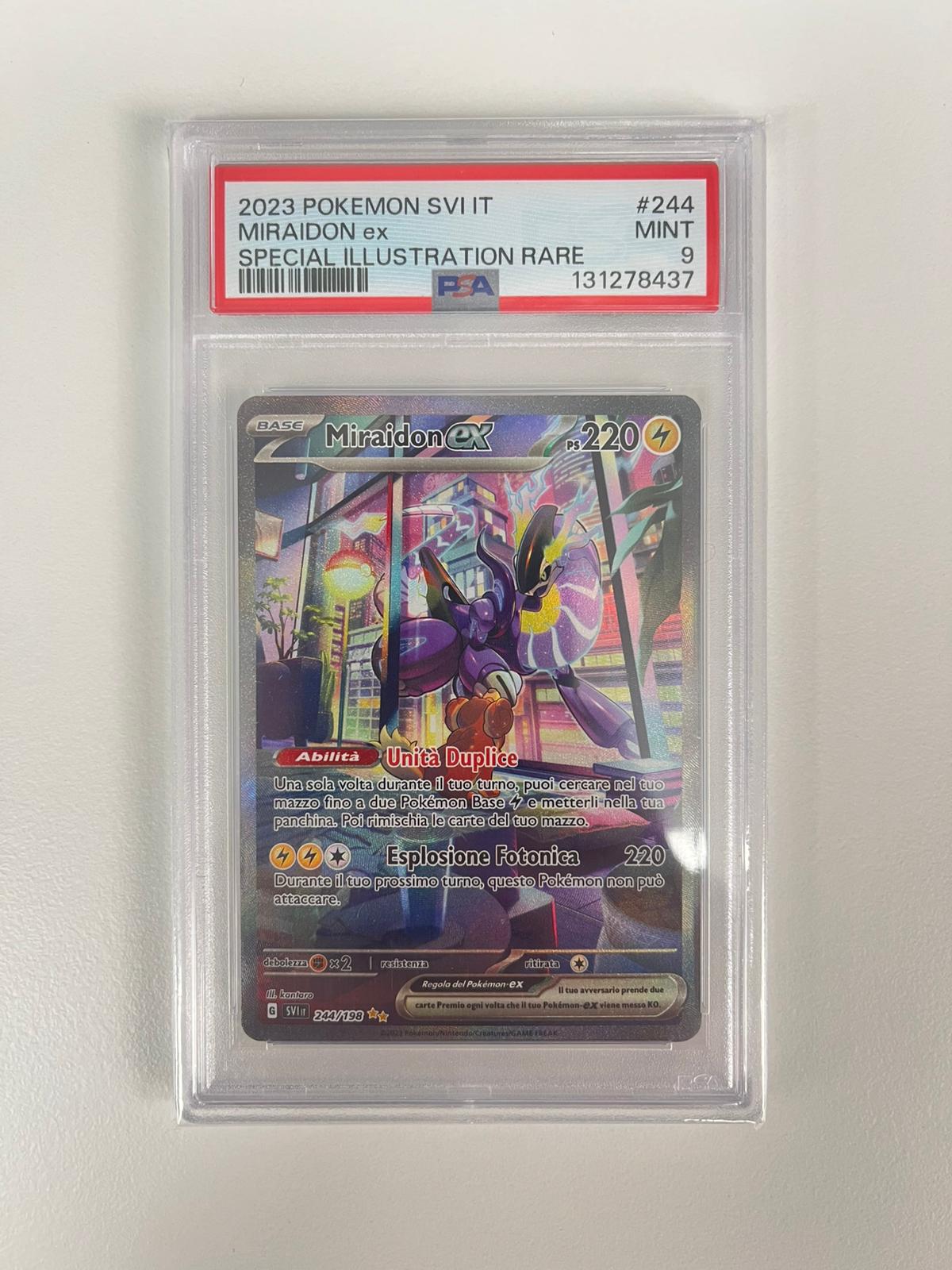 Miraidon Ex Scarlatto e Violetto ITA PSA 9