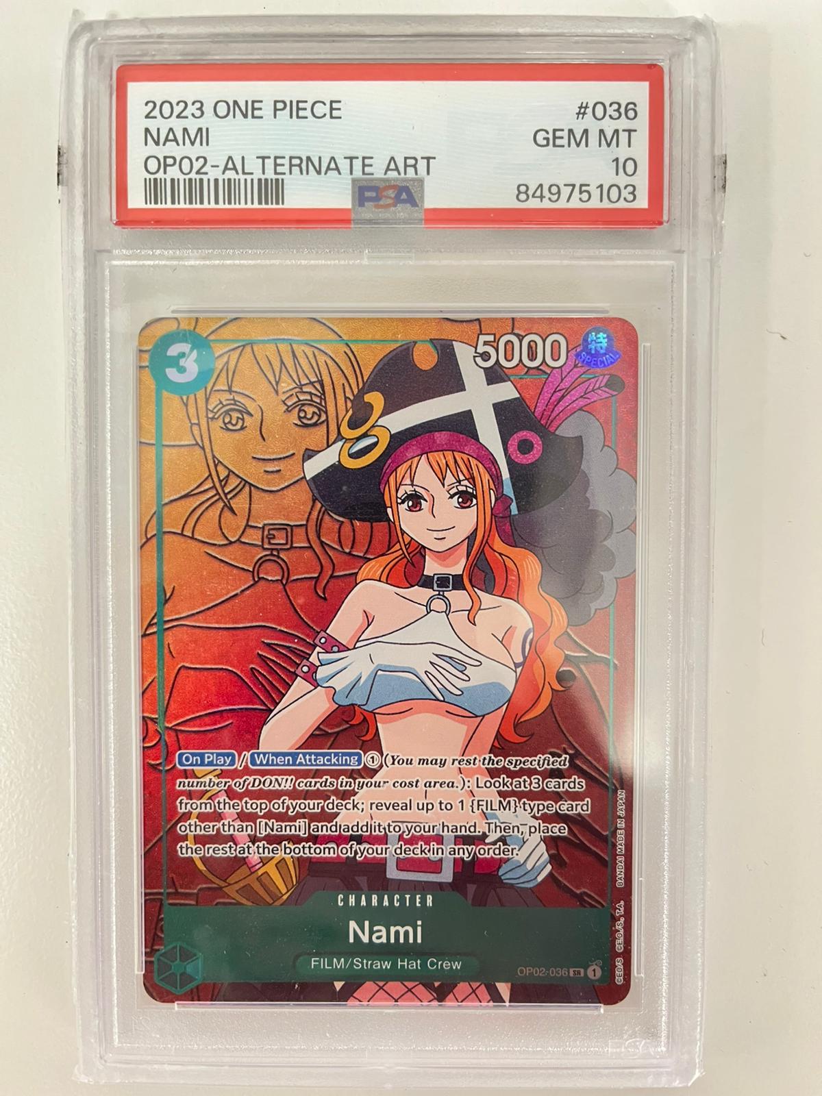 Nami Alt Art OP02-036 ENG PSA 10