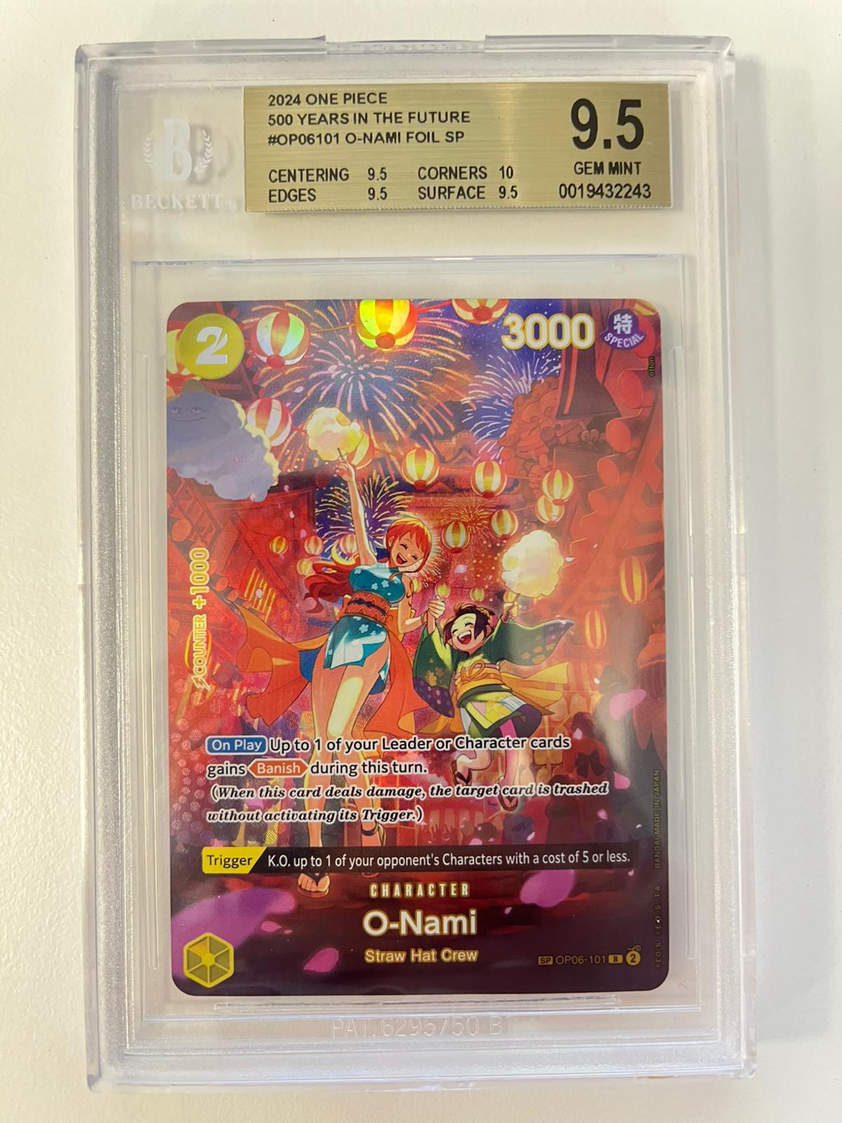 O-Nami Special Rare OP06-101 ENG BGS 9.5