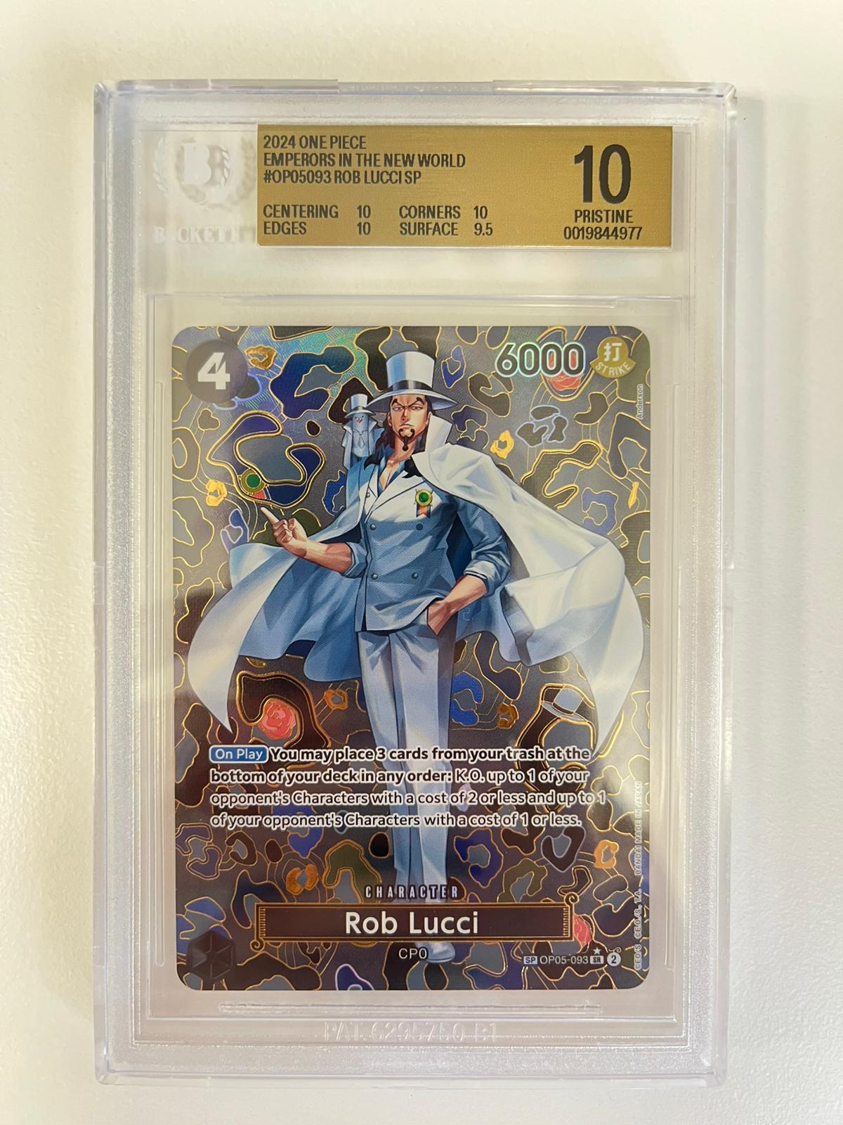 Rob Lucci Mosaic Rare OP05-093 ENG BGS 10