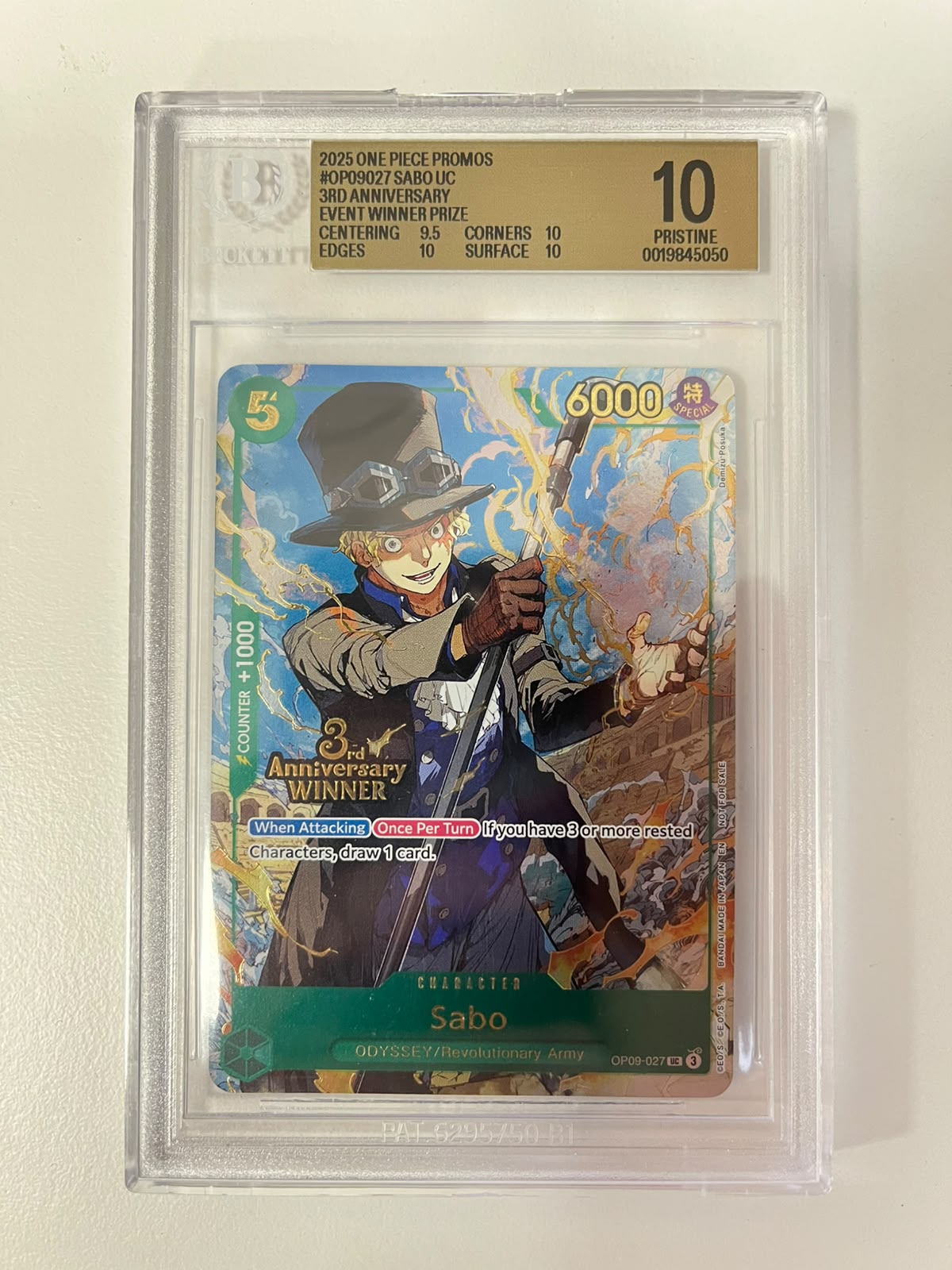 Sabo 3rd Anniversary Event Winner OP09-027 ENG BGS 10